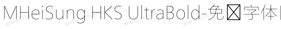 MHeiSung HKS UltraBold字体转换